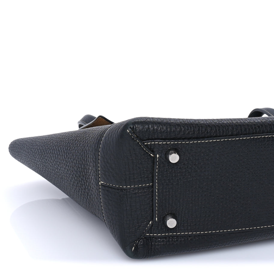 Bottega Veneta Grainy Calfskin Medium Arco Black Black Image 7