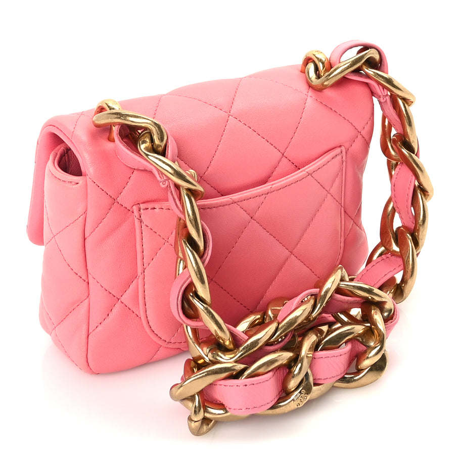 Chanel Lambskin Quilted Mini Funky Town Flap Pink Image 2