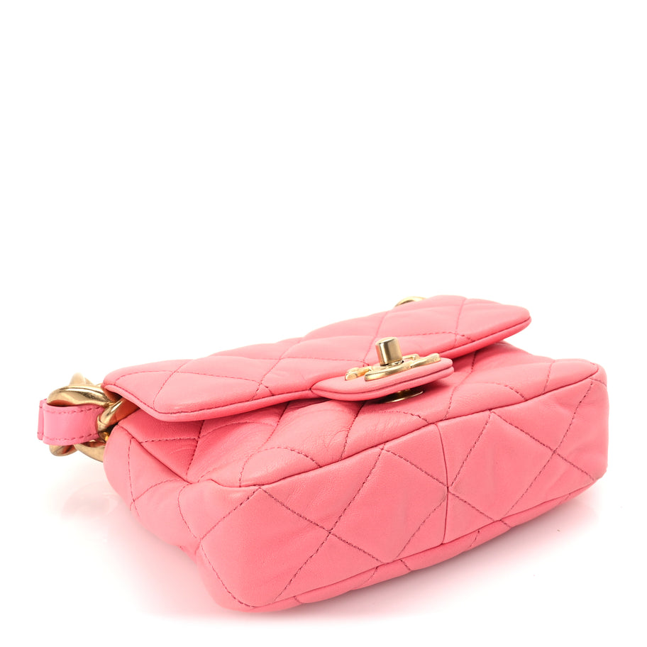 Chanel Lambskin Quilted Mini Funky Town Flap Pink Image 3