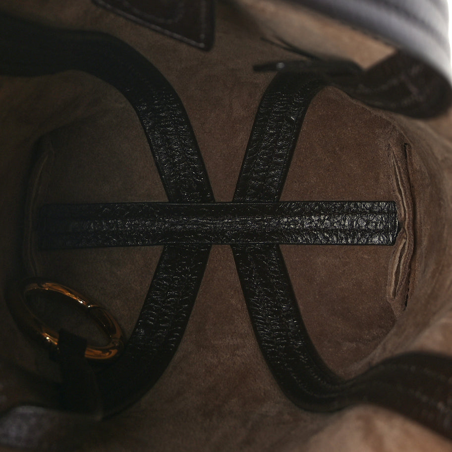 Chloe Shearling Small Spin Tote  Floral Grey Image 4