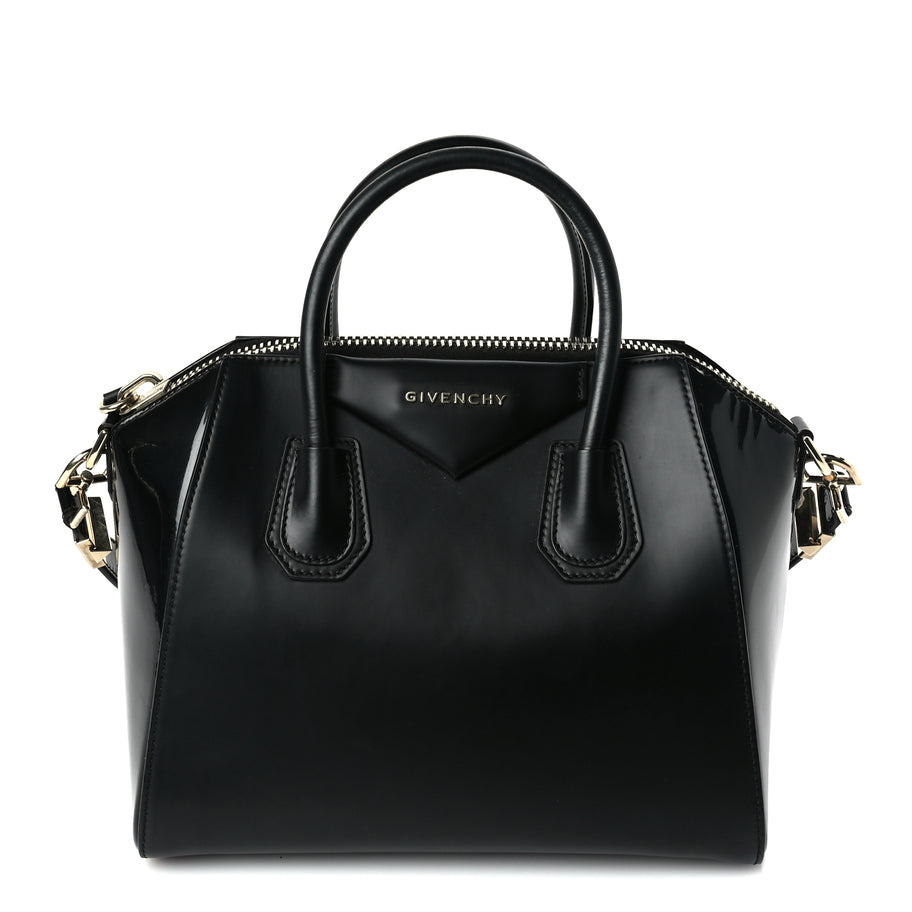 Givenchy Shiny Lord Calfskin Small Antigona  Black Image 1
