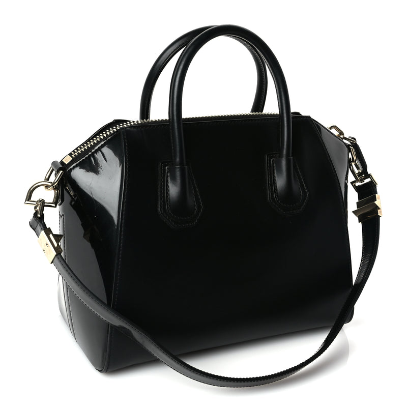  Givenchy Shiny Lord Calfskin Small Antigona  Black