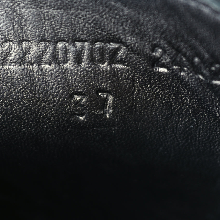 Hermes Glossed Calfskin Funk Ankle Boots 37 Black Image 8