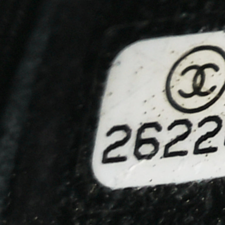 Chanel Calfskin Chevron Quilted Small Statement Shopping Tote Black Image 5