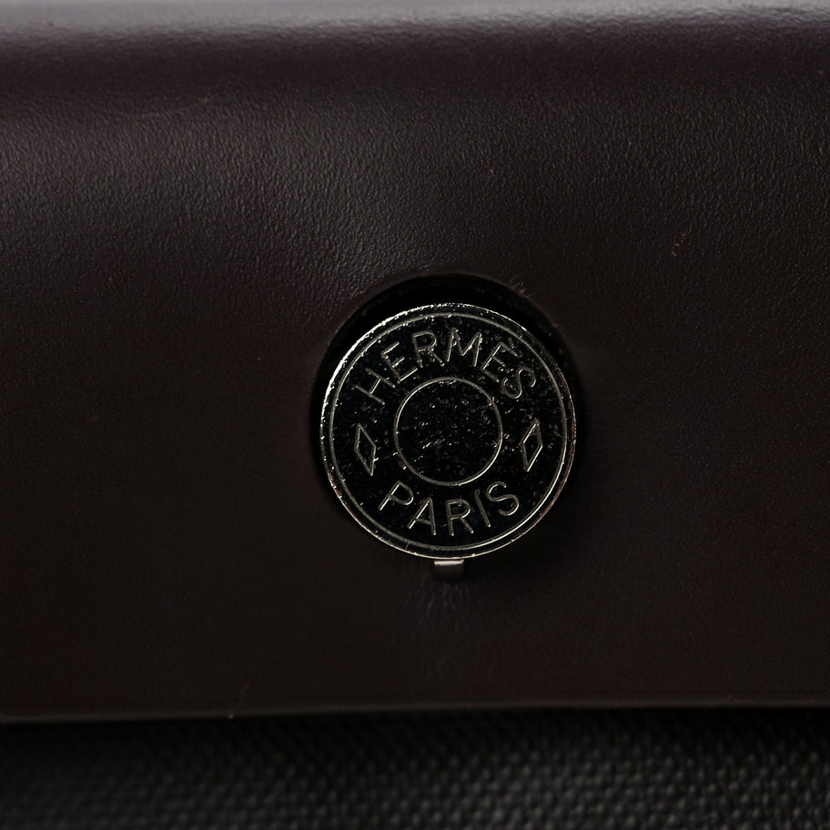 Hermes Toile H Berline Vache Hunter Herbag Zip PM 31 Black Ebene Image 7