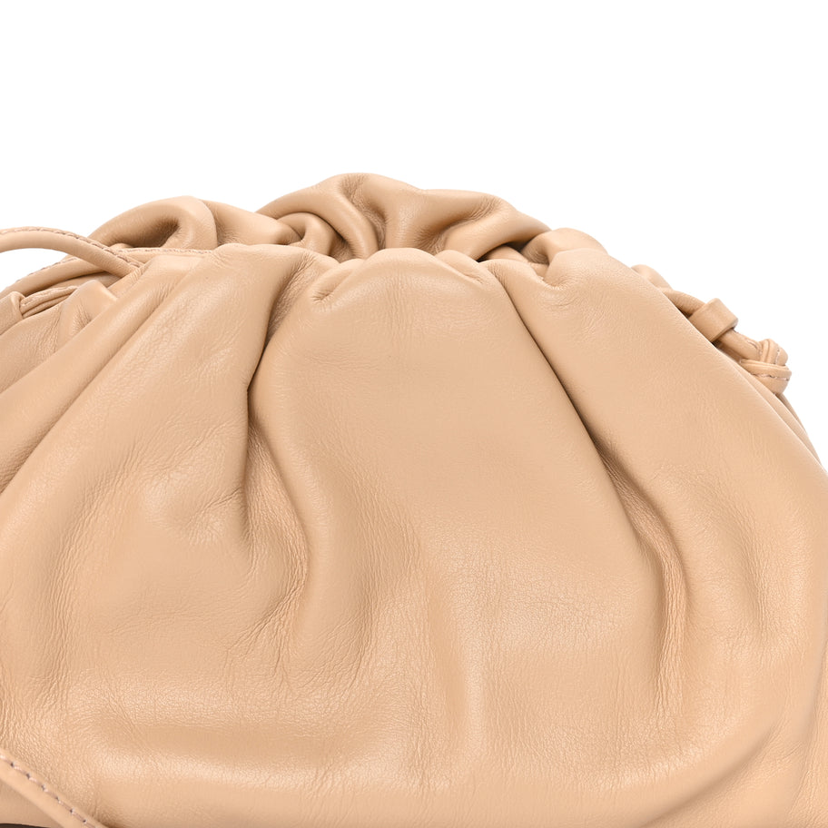 Bottega Veneta Butter Calfskin The Mini Pouch  Almond Image 6