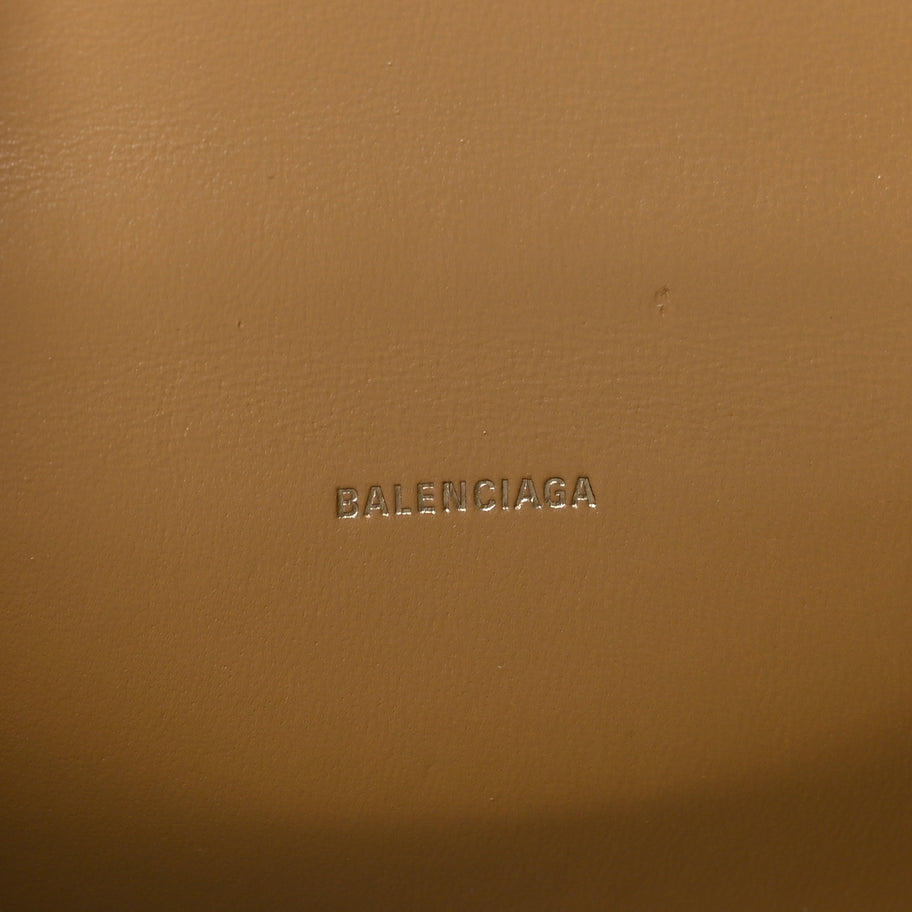 Balenciaga Strass Suede Hourglass Top Handle Bag XS Gold Image 5