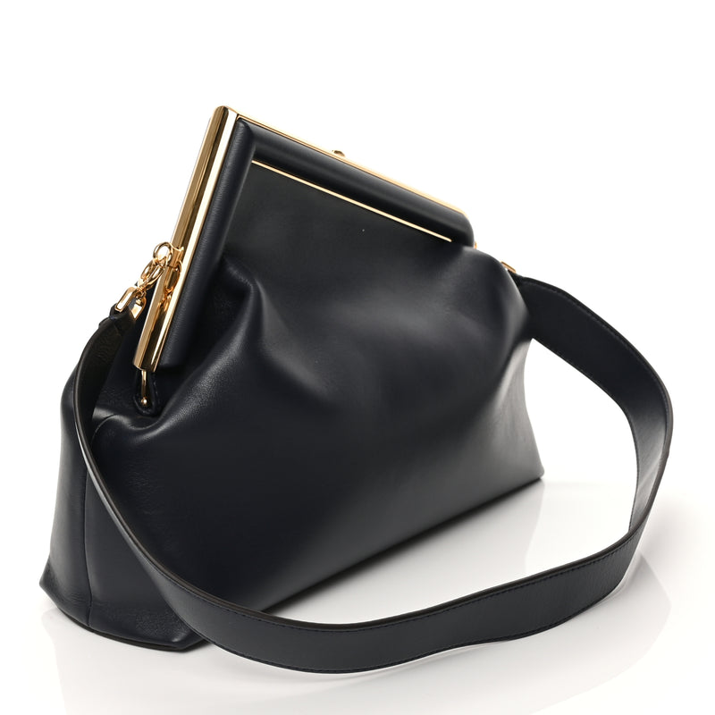 Fendi Shiny Nappa Medium Fendi First Navy