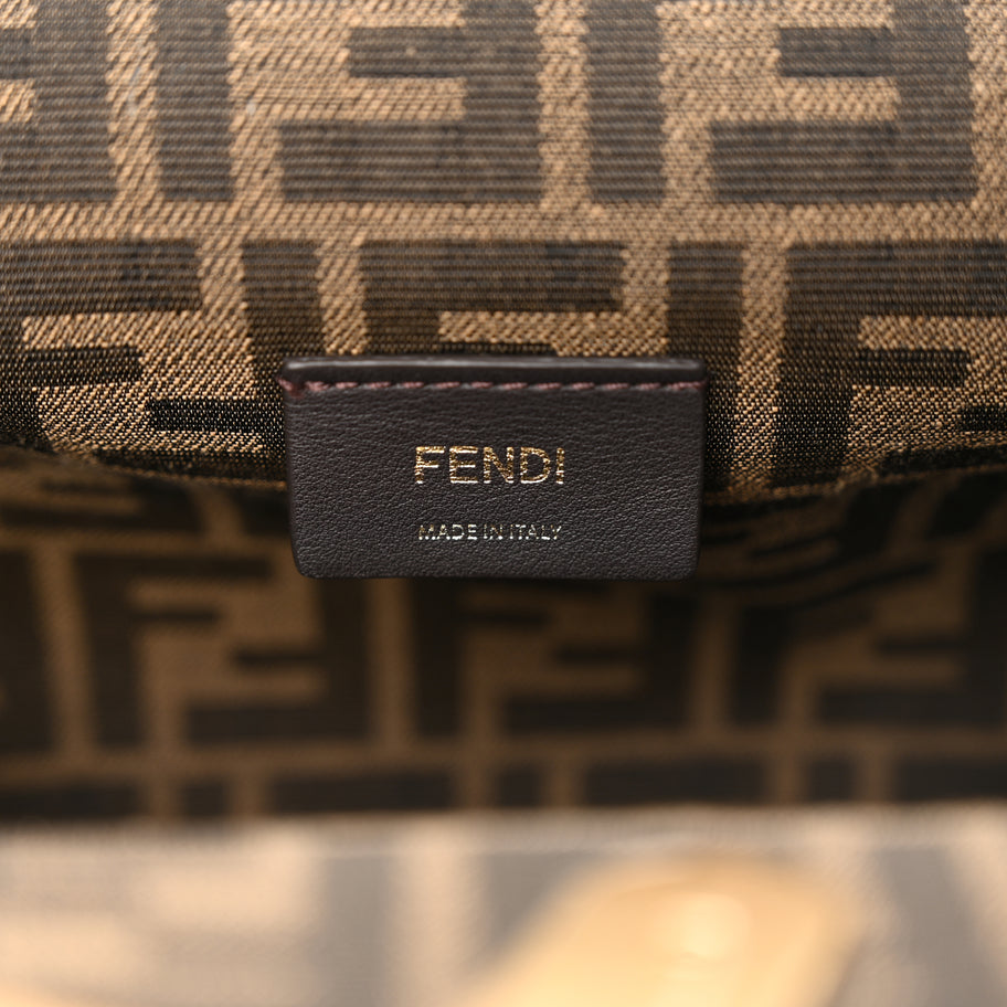 Fendi Shiny Nappa Medium Fendi First Navy Image 5