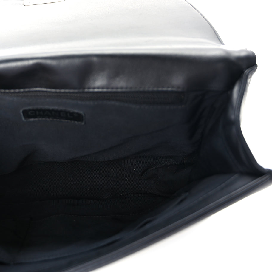 Chanel Lambskin Quilted Large Boy Flap Black Image 4