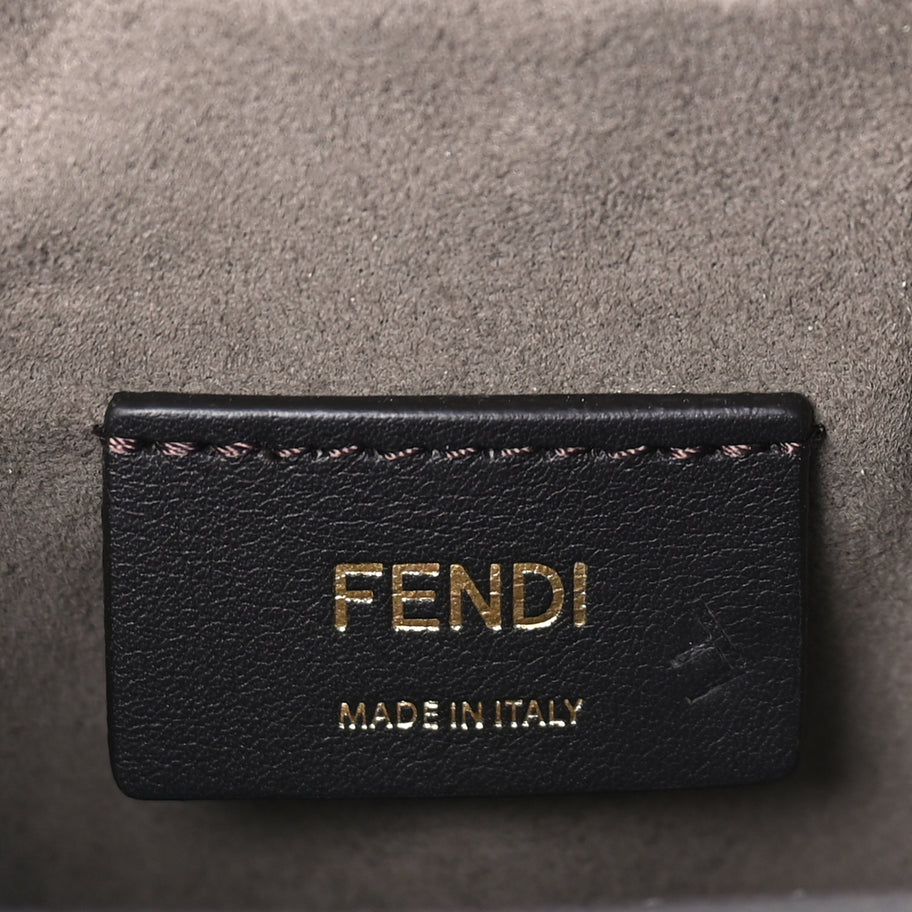 Fendi Vitello Liberty F is Fendi FF 1974 Embossed Mini Mon Tresor Bucket Bag  Light Blue Image 5