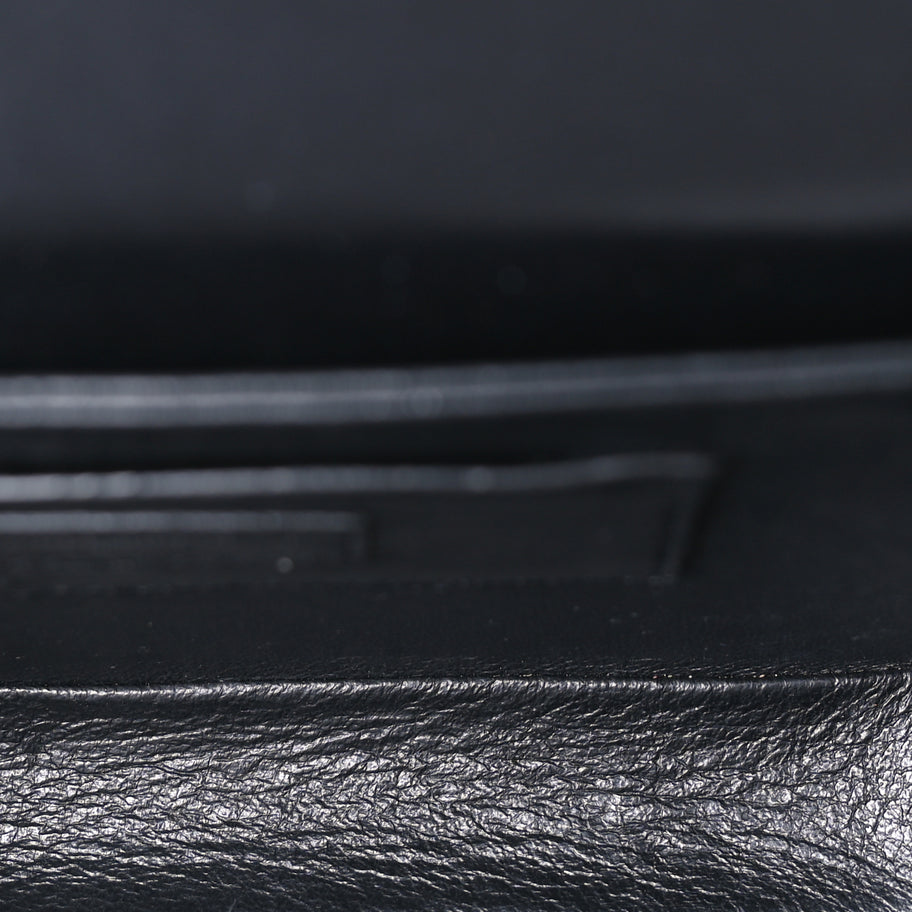 Saint Laurent Box Calfskin Monogram Medium Solferino Satchel  Black Image 4