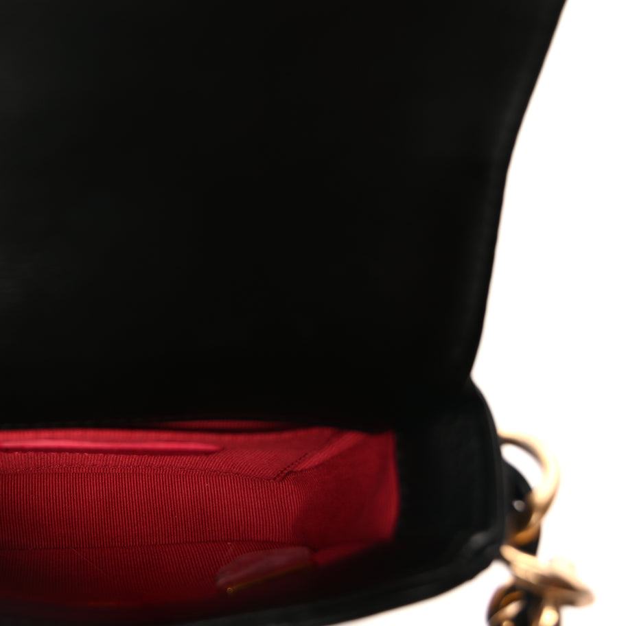 Chanel Calfskin Quilted Mini Framing Chain Bag  Black Image 4