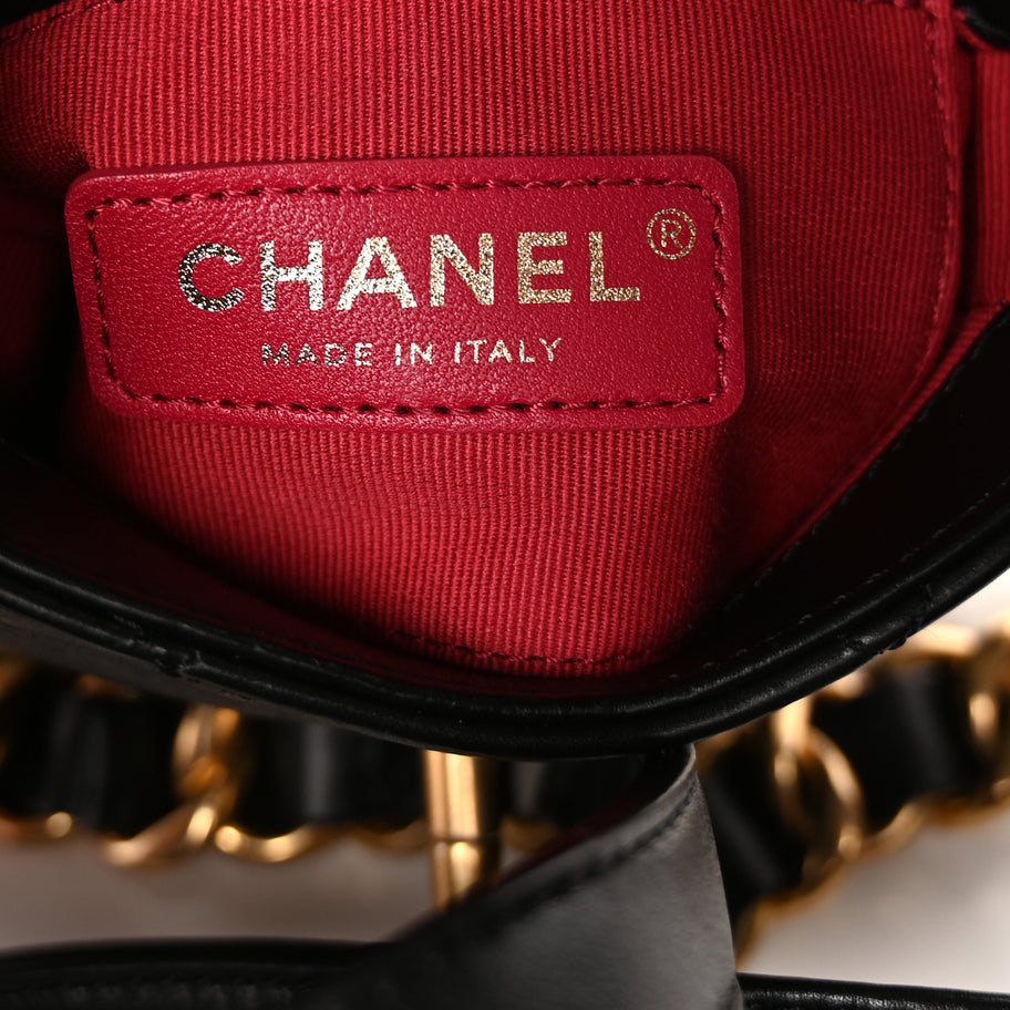 Chanel Calfskin Quilted Mini Framing Chain Bag  Black Image 5
