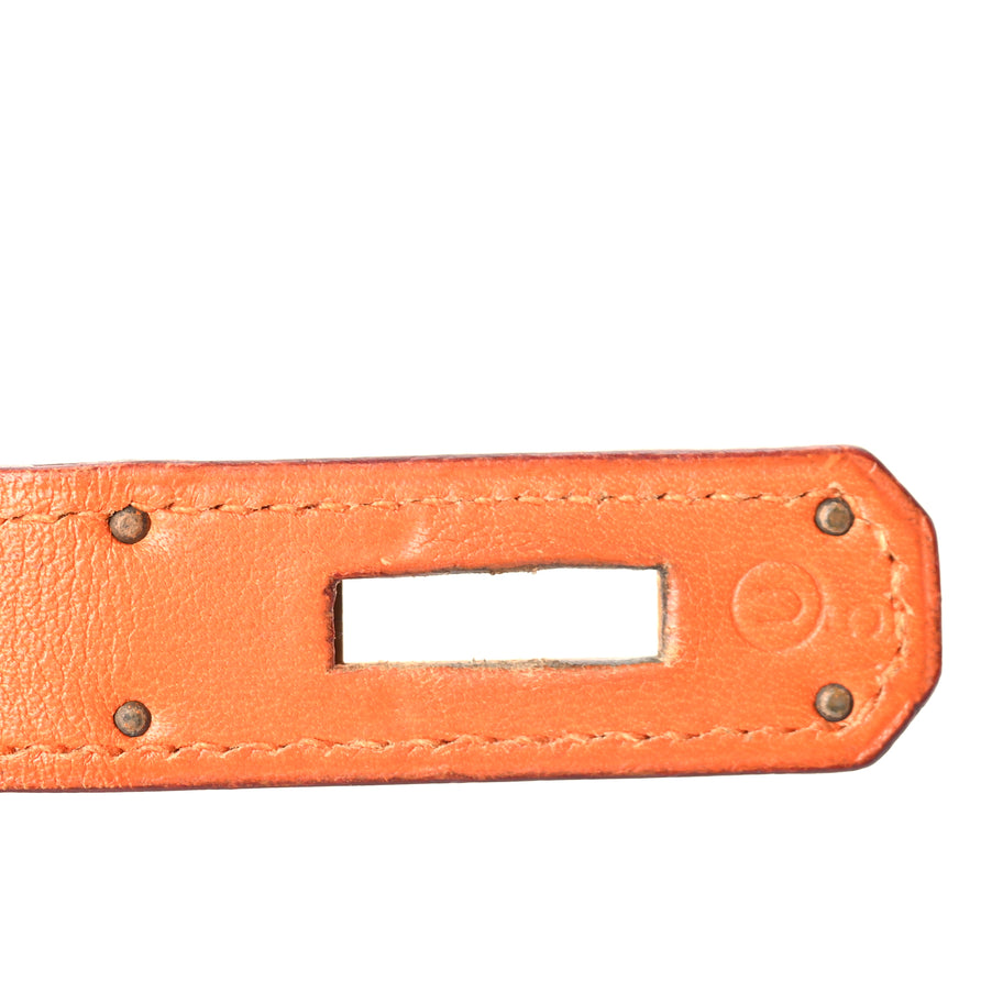 Hermes Swift Kelly Retourne 28 Orange Image 6