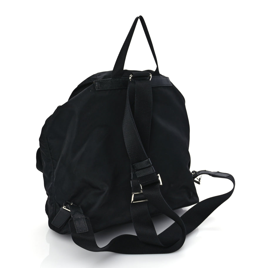 Prada Re-Nylon Saffiano Medium Backpack Black Image 2
