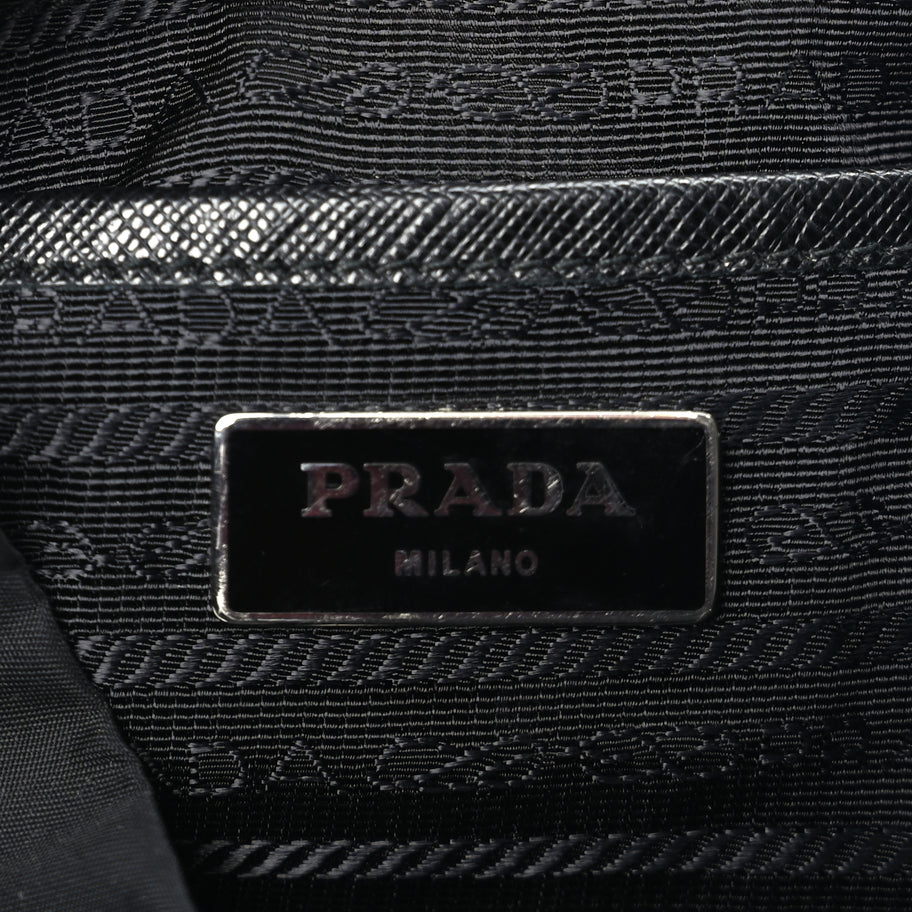 Prada Re-Nylon Saffiano Medium Backpack Black Image 5