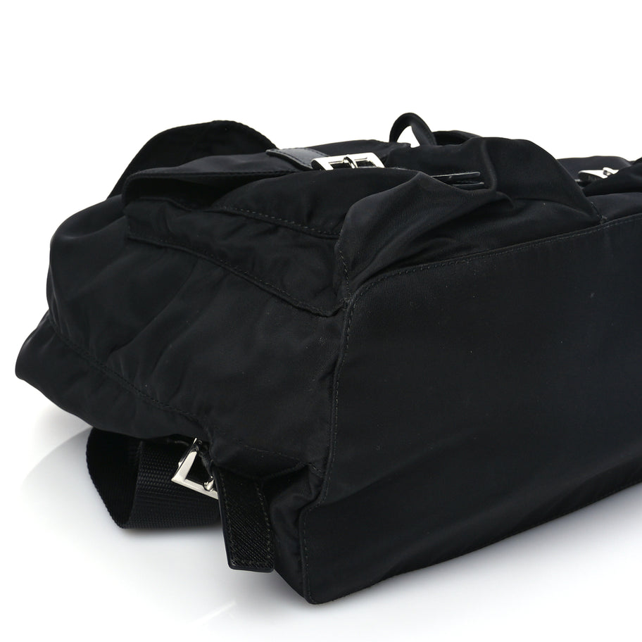 Prada Re-Nylon Saffiano Medium Backpack Black Image 7