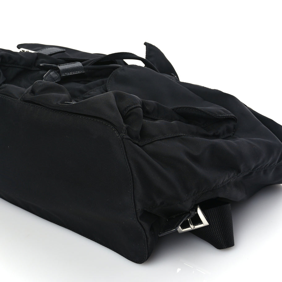 Prada Re-Nylon Saffiano Medium Backpack Black Image 8