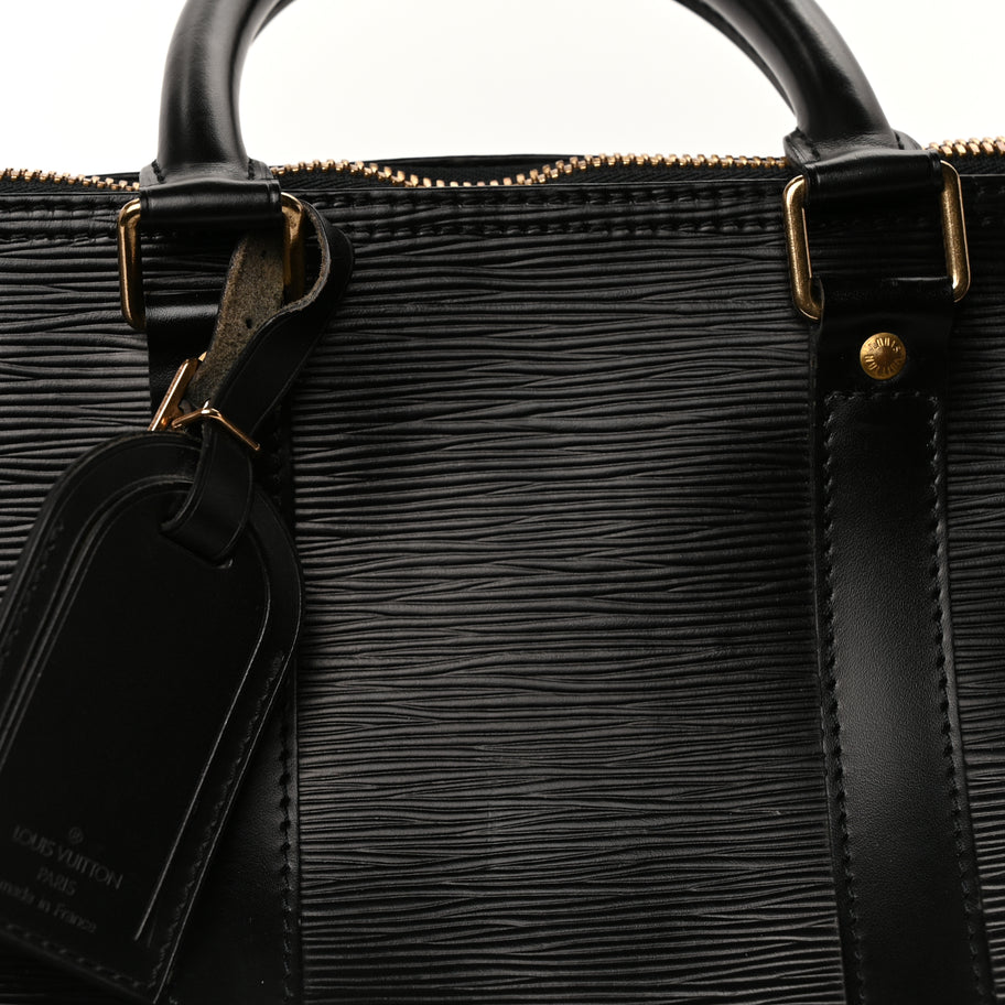 Louis Vuitton Epi Keepall 45 Black Black Image 6
