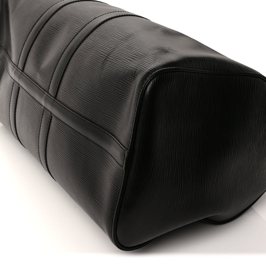 Louis Vuitton Epi Keepall 45 Black Black Image 7