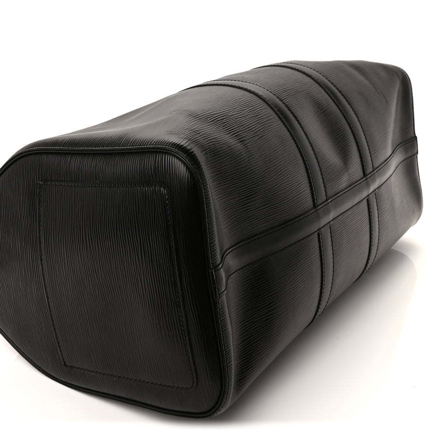 Louis Vuitton Epi Keepall 45 Black Black Image 8