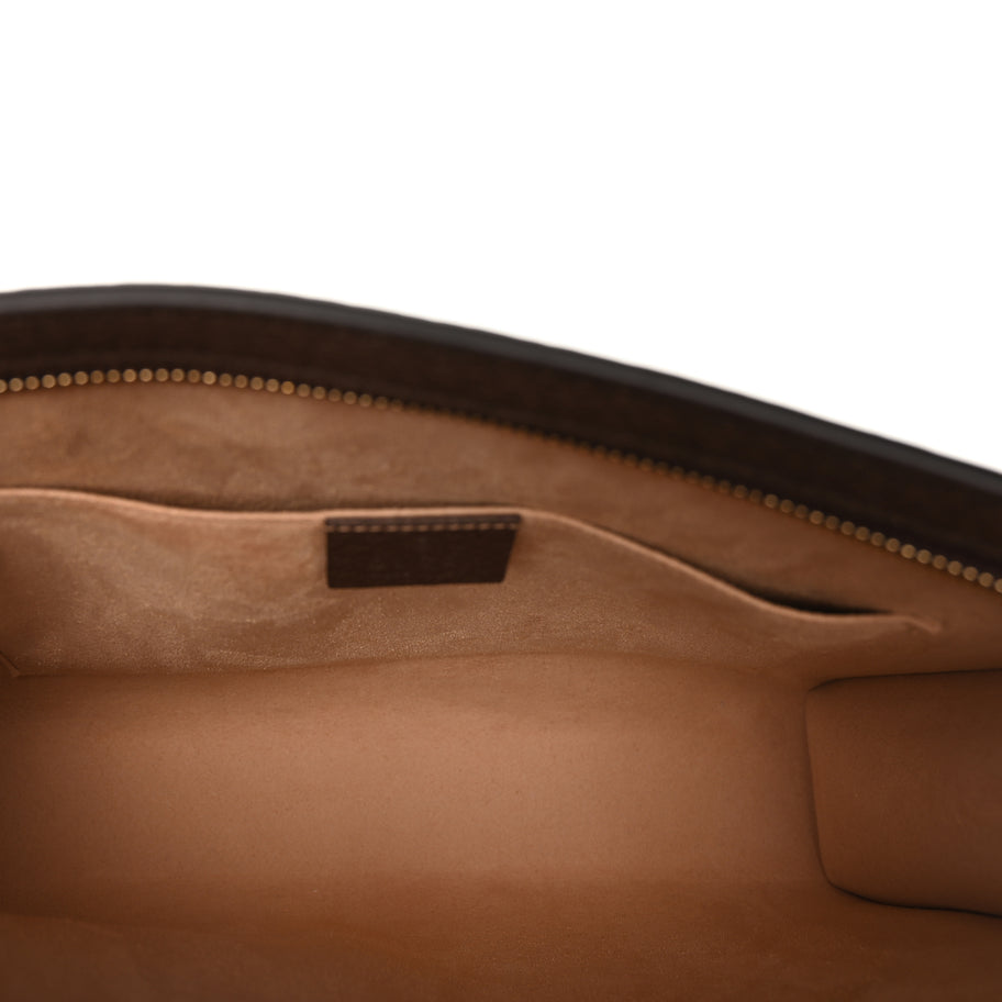 Gucci GG Supreme Monogram Web Ophidia Pouch Brown Image 5