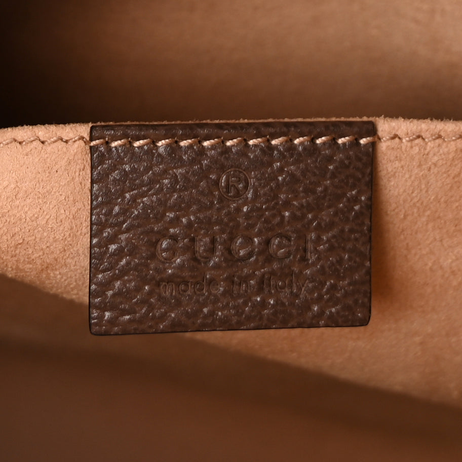 Gucci GG Supreme Monogram Web Ophidia Pouch Brown Image 6