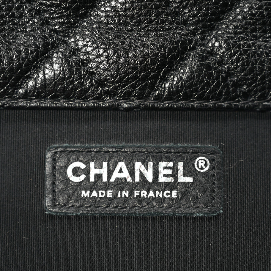 Chanel Calfskin Quilted XXL Travel Flap Bag Black Image 5