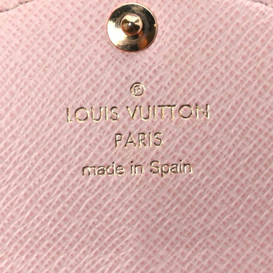 Louis Vuitton Damier Ebene Sarah Wallet NM Rose Ballerine Image 6