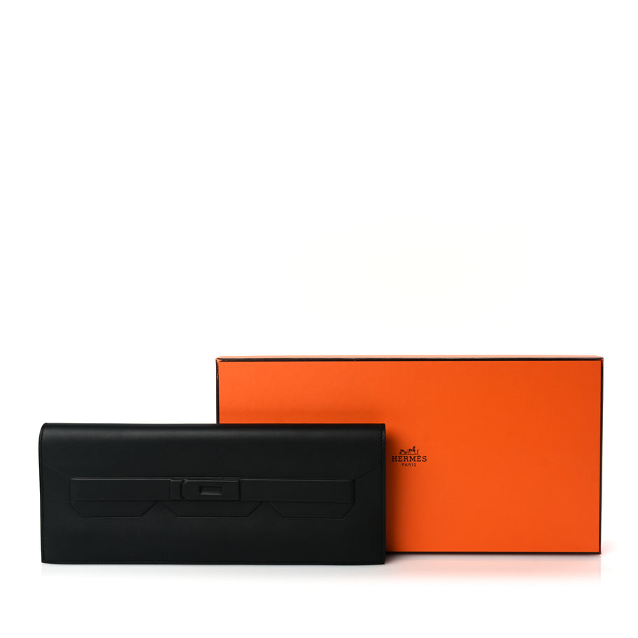 Hermes Swift Shadow Clutch 29 Black Image 8