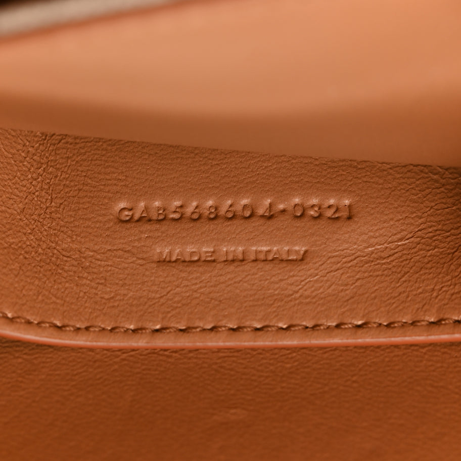 Saint Laurent Canvas All-Over Monogram Small Le Monogramme Satchel Beige Kaki Brown Gold Image 6