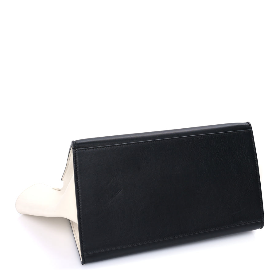 Celine Calfskin Medium Tri-color Trapeze Glacier Image 3