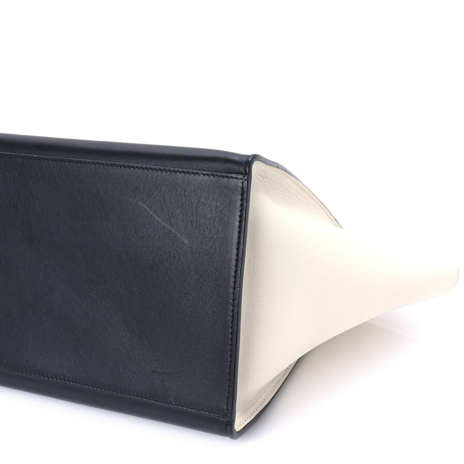 Celine Calfskin Medium Tri-color Trapeze Glacier Image 8