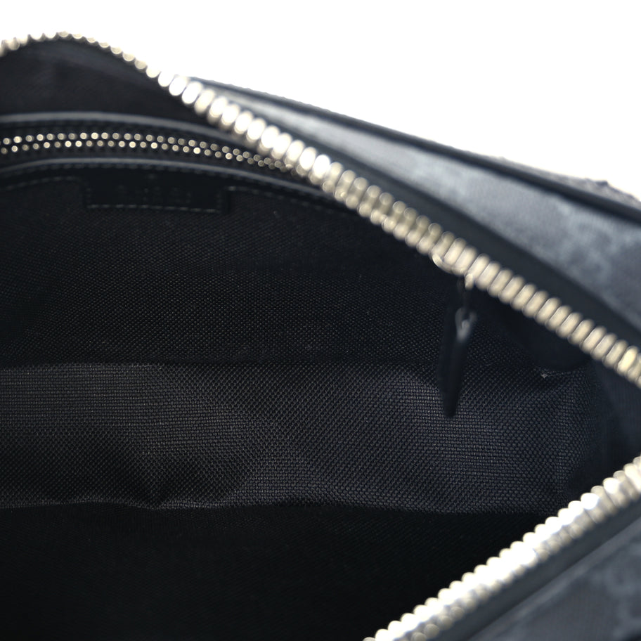 Gucci Soft GG Supreme Monogram Web Waist Bag Black Grey Image 4