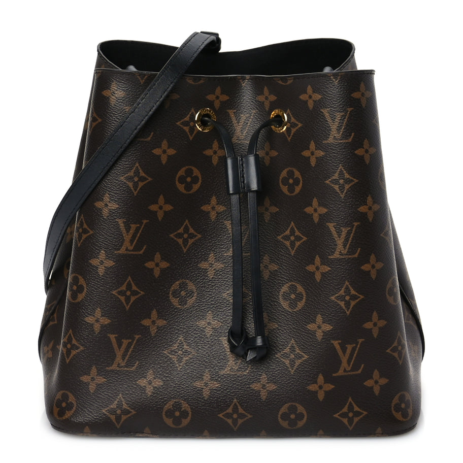 Louis Vuitton Monogram Neonoe MM Black Black Image 1