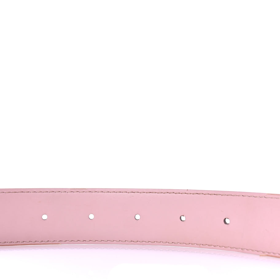 Louis Vuitton Damier Azur 30mm LV Initiales Reversible Belt 80 32 Pink Image 3