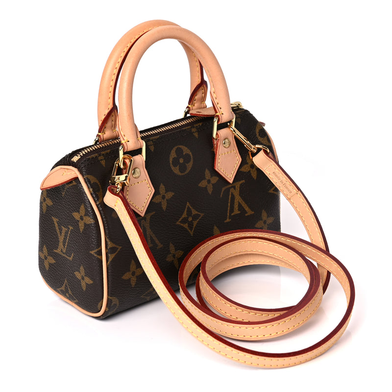  Louis Vuitton Monogram Nano Speedy Bandouliere