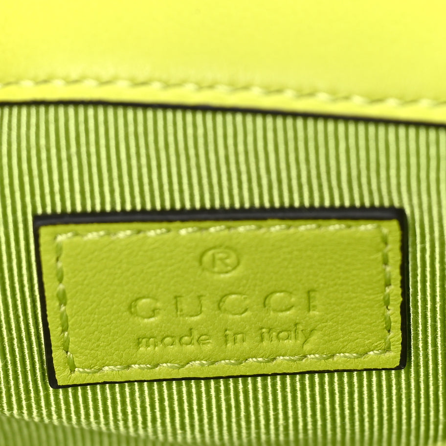Gucci Lambskin Matelasse Mini GG Marmont Shoulder Bag Firefly Image 5