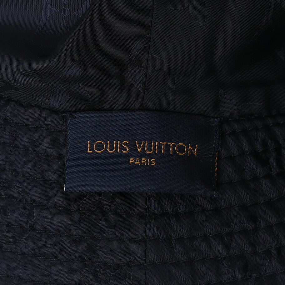 Louis Vuitton Nylon Monogram Reversible Bob Bucket Hat S  Brown Black Image 5