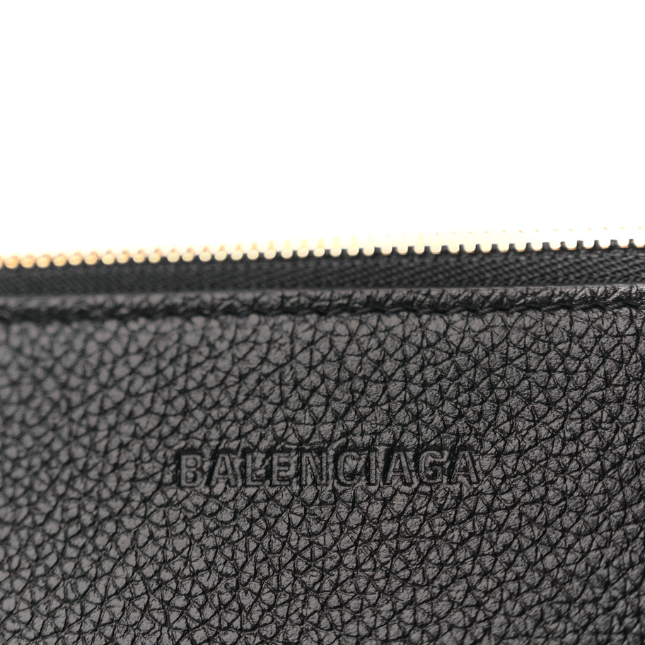 Balenciaga Large Cash Pouch With Handle Black Image 6