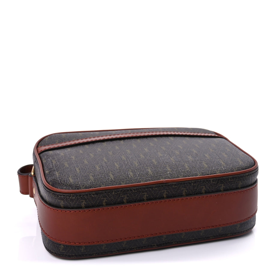 Saint Laurent Canvas Smooth Calfskin Le Monogramme Camera Bag  Chestnut Image 3