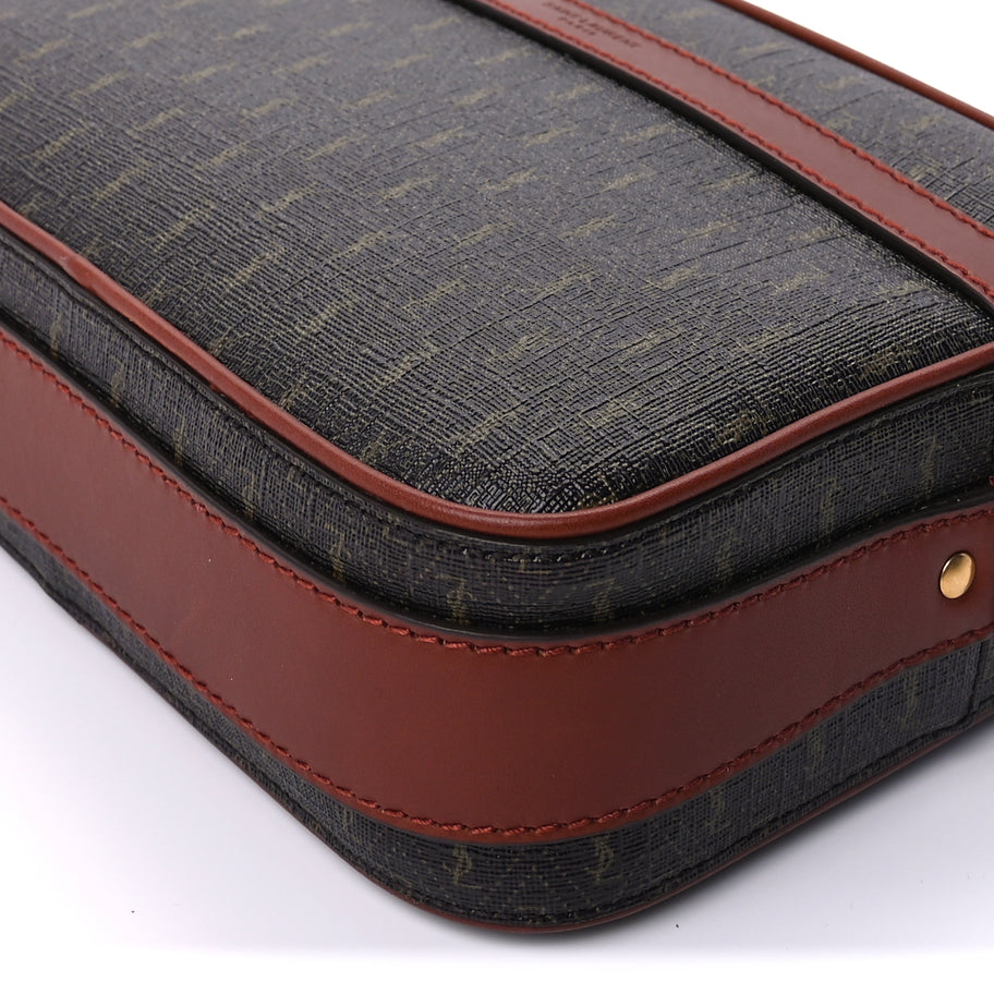 Saint Laurent Canvas Smooth Calfskin Le Monogramme Camera Bag  Chestnut Image 7