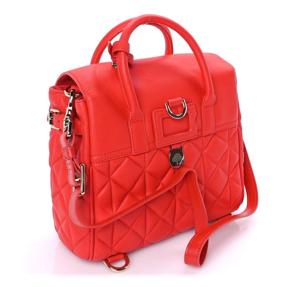 Mulberry Nappa Quilted Mini Cara Delevingne Convertible Bag  Fiery Spritz Image 2