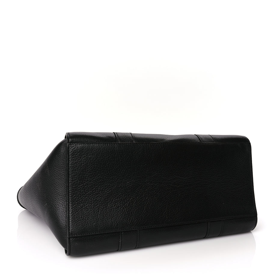 Mulberry Classic Grain Bayswater Zip Tote Black Image 3