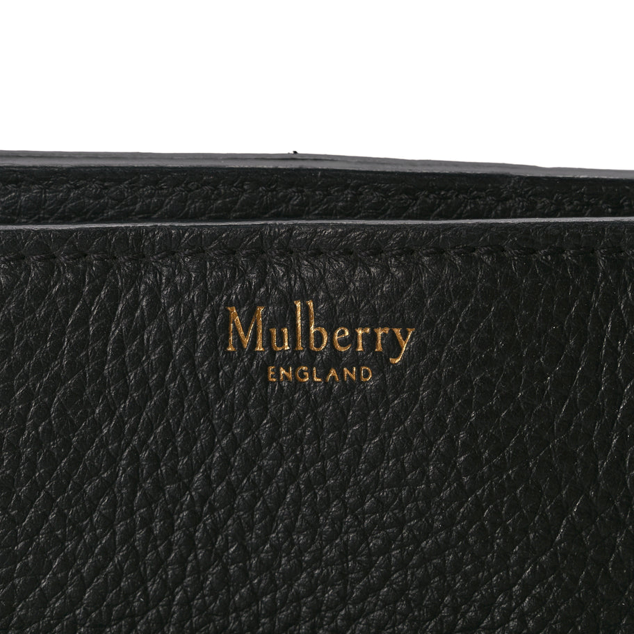Mulberry Classic Grain Bayswater Zip Tote Black Image 5