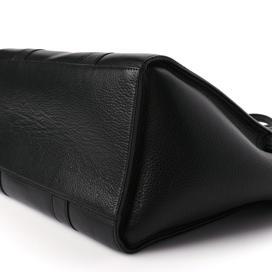 Mulberry Classic Grain Bayswater Zip Tote Black Image 7
