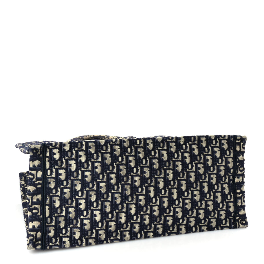 Christian Dior Oblique Large Book Tote Blue Multicolor Image 3