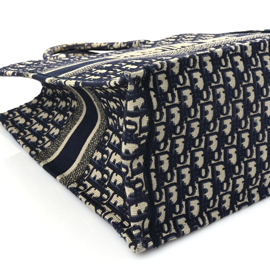 Christian Dior Oblique Large Book Tote Blue Multicolor Image 7
