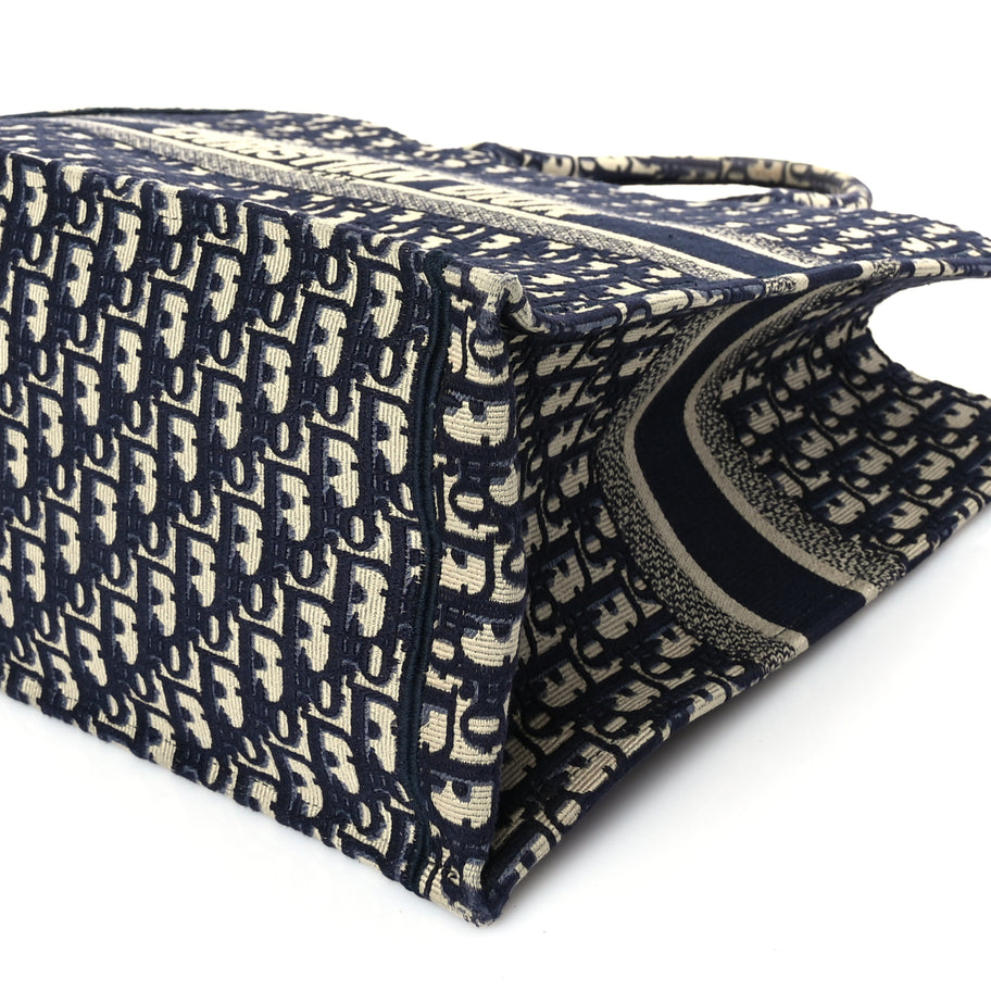 Christian Dior Oblique Large Book Tote Blue Multicolor Image 8